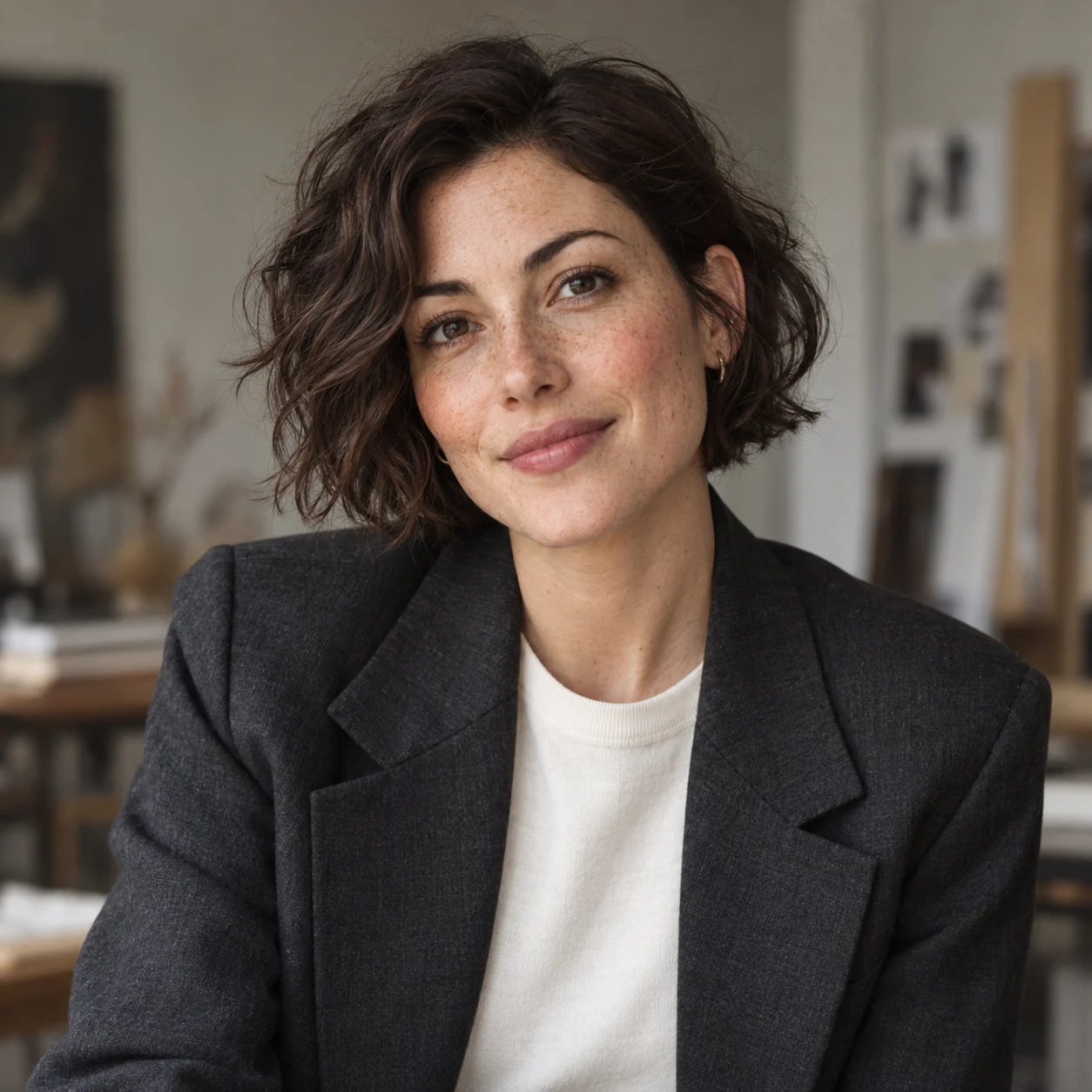 Portrait of fictional SABLE editor Nina Ellis